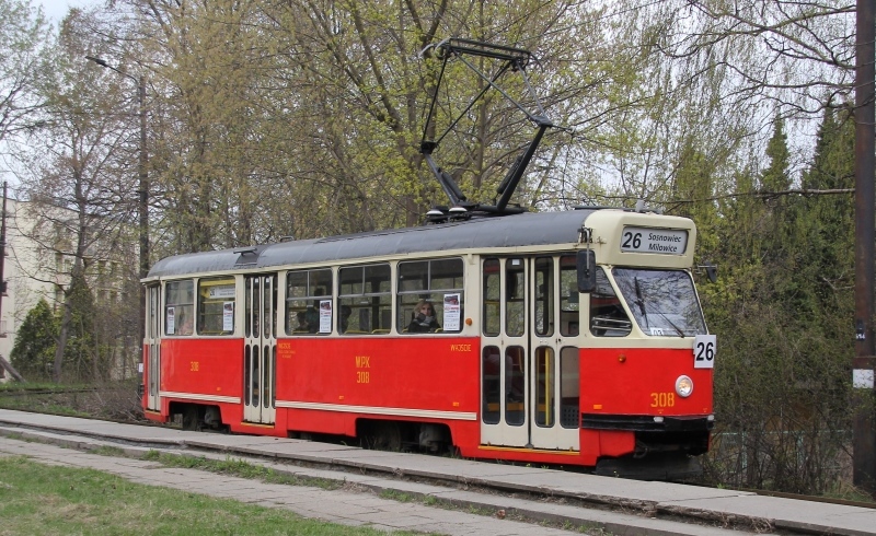 13N 308 na linii 26, Sosnowiec Pętla Milowice, 22.04.2022